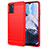 Silicone Candy Rubber TPU Line Soft Case Cover MF1 for Motorola Moto E22 Red