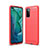 Silicone Candy Rubber TPU Line Soft Case Cover S01 for Huawei Honor View 30 5G Red