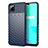 Silicone Candy Rubber TPU Line Soft Case Cover S01 for Realme C11 Blue