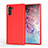 Silicone Candy Rubber TPU Line Soft Case Cover S01 for Samsung Galaxy Note 10 5G Red
