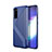 Silicone Candy Rubber TPU Line Soft Case Cover S01 for Samsung Galaxy S20 Blue