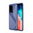 Silicone Candy Rubber TPU Line Soft Case Cover S01 for Samsung Galaxy S20 Ultra 5G Blue