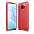 Silicone Candy Rubber TPU Line Soft Case Cover WL1 for Xiaomi Mi 10i 5G Red