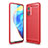 Silicone Candy Rubber TPU Line Soft Case Cover WL1 for Xiaomi Mi 10T Pro 5G Red