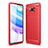 Silicone Candy Rubber TPU Line Soft Case Cover WL1 for Xiaomi Poco X3 Pro Red