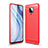 Silicone Candy Rubber TPU Line Soft Case Cover WL1 for Xiaomi Redmi Note 9 Pro Max Red