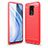 Silicone Candy Rubber TPU Line Soft Case Cover WL1 for Xiaomi Redmi Note 9 Red