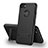 Silicone Candy Rubber TPU Soft Case with Stand S01 for Apple iPhone 8 Black
