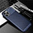 Silicone Candy Rubber TPU Twill Soft Case Cover for Apple iPhone 12 Max Blue