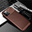 Silicone Candy Rubber TPU Twill Soft Case Cover for Apple iPhone 12 Pro Brown