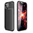 Silicone Candy Rubber TPU Twill Soft Case Cover for Apple iPhone 13 Black