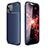 Silicone Candy Rubber TPU Twill Soft Case Cover for Apple iPhone 13 Blue