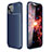 Silicone Candy Rubber TPU Twill Soft Case Cover for Apple iPhone 14 Plus Blue