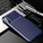 Silicone Candy Rubber TPU Twill Soft Case Cover for Huawei Enjoy 10e Blue