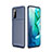 Silicone Candy Rubber TPU Twill Soft Case Cover for Huawei Honor View 30 5G Blue