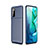 Silicone Candy Rubber TPU Twill Soft Case Cover for Huawei Honor View 30 Pro 5G Blue