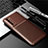 Silicone Candy Rubber TPU Twill Soft Case Cover for Huawei Nova 7 5G Brown