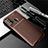 Silicone Candy Rubber TPU Twill Soft Case Cover for Huawei P Smart (2020) Brown