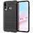 Silicone Candy Rubber TPU Twill Soft Case Cover for Huawei P30 Lite Black