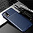 Silicone Candy Rubber TPU Twill Soft Case Cover for LG K62 Blue