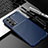Silicone Candy Rubber TPU Twill Soft Case Cover for Motorola Moto Edge Lite 5G Blue