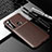 Silicone Candy Rubber TPU Twill Soft Case Cover for Motorola Moto G Stylus Brown