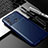 Silicone Candy Rubber TPU Twill Soft Case Cover for Motorola Moto G40 Fusion Blue