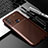 Silicone Candy Rubber TPU Twill Soft Case Cover for Motorola Moto G50 Brown