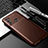 Silicone Candy Rubber TPU Twill Soft Case Cover for Motorola Moto G60 Brown