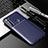 Silicone Candy Rubber TPU Twill Soft Case Cover for Motorola Moto One Fusion Plus Blue