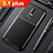 Silicone Candy Rubber TPU Twill Soft Case Cover for Nokia 3.1 Plus Black