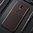 Silicone Candy Rubber TPU Twill Soft Case Cover for Nokia 3.1 Plus Brown