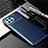 Silicone Candy Rubber TPU Twill Soft Case Cover for Oppo F17 Pro Blue