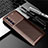 Silicone Candy Rubber TPU Twill Soft Case Cover for Oppo Reno4 Pro 4G Brown