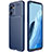 Silicone Candy Rubber TPU Twill Soft Case Cover for Oppo Reno7 5G Blue