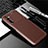 Silicone Candy Rubber TPU Twill Soft Case Cover for Realme 6 Brown