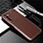 Silicone Candy Rubber TPU Twill Soft Case Cover for Realme 6s Brown
