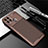 Silicone Candy Rubber TPU Twill Soft Case Cover for Realme C15 Brown