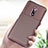 Silicone Candy Rubber TPU Twill Soft Case Cover for Realme X Brown