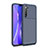 Silicone Candy Rubber TPU Twill Soft Case Cover for Realme X2 Blue