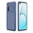 Silicone Candy Rubber TPU Twill Soft Case Cover for Realme X3 Blue