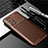 Silicone Candy Rubber TPU Twill Soft Case Cover for Realme X7 5G Brown