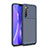 Silicone Candy Rubber TPU Twill Soft Case Cover for Realme XT Blue