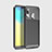 Silicone Candy Rubber TPU Twill Soft Case Cover for Samsung Galaxy A20e Black