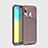 Silicone Candy Rubber TPU Twill Soft Case Cover for Samsung Galaxy A20e Brown