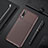 Silicone Candy Rubber TPU Twill Soft Case Cover for Samsung Galaxy A30S Brown