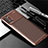 Silicone Candy Rubber TPU Twill Soft Case Cover for Samsung Galaxy A31 Brown