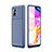 Silicone Candy Rubber TPU Twill Soft Case Cover for Samsung Galaxy A51 5G Blue