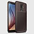 Silicone Candy Rubber TPU Twill Soft Case Cover for Samsung Galaxy A6 Plus Brown