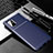 Silicone Candy Rubber TPU Twill Soft Case Cover for Samsung Galaxy A71 5G Blue